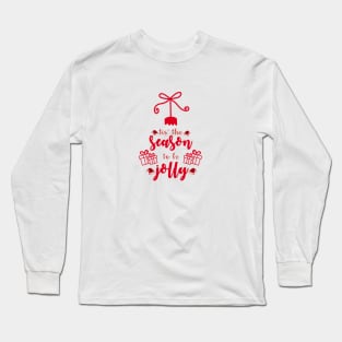 Christmas calligraphy ornament Long Sleeve T-Shirt